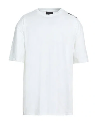 Disclaimer Man T-shirt White Size L Cotton