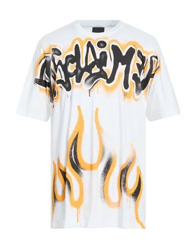 Disclaimer Man T-shirt White Size S Cotton