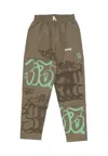 Disclaimer Men's Long Pants Logo Pant Sage Green In Gray