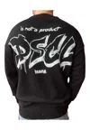 Disclaimer Men's Sweater  Crew Neck In Black