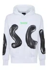 Disclaimer Man Sweatshirt White Size L Cotton In White