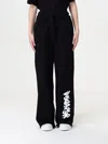 Disclaimer Embellished Drawstring Trousers In Black