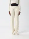 Disclaimer Pants  Woman Color Milk In White