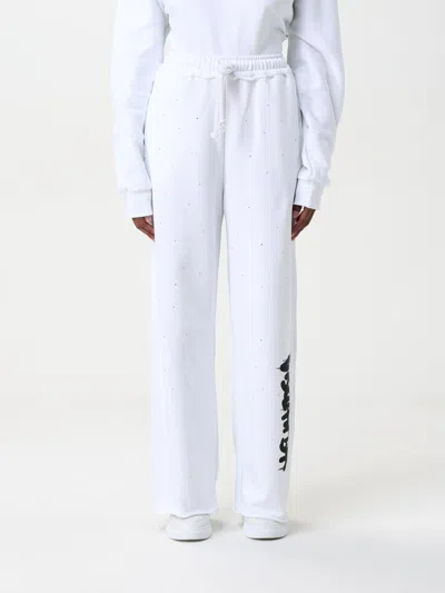 Disclaimer Pants  Woman Color White