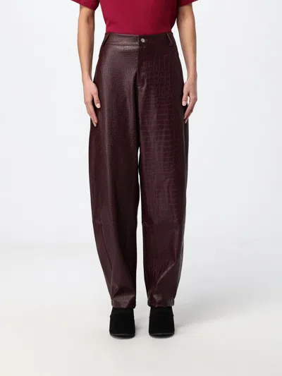 Disclaimer Pants Woman Color Burgundy