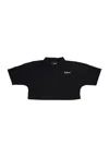 Disclaimer Polo Corta Donna W Polo Logo Black/white