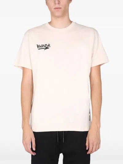Disclaimer Screen-print T-shirt In Neutrals