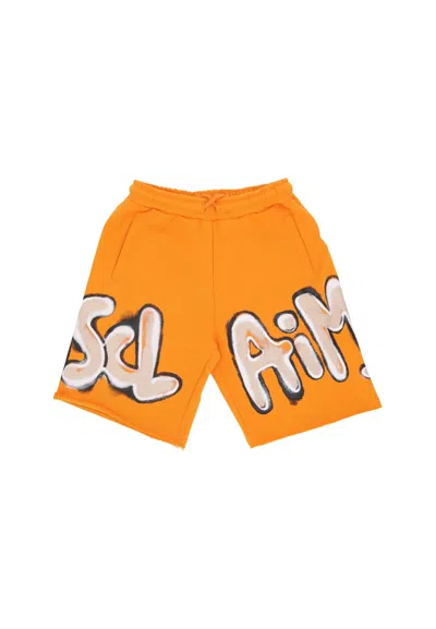 Disclaimer Short Pants Short Orange/st. Safari In Yellow