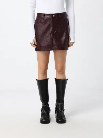 Disclaimer Skirt Woman Color Burgundy