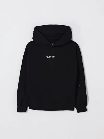 DISCLAIMER SWEATER DISCLAIMER KIDS COLOR BLACK,H32992002