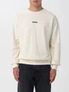 Disclaimer Sweatshirt  Men Color Milk In White
