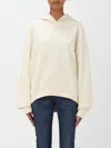 DISCLAIMER SWEATSHIRT DISCLAIMER WOMAN COLOR YELLOW CREAM,415730090