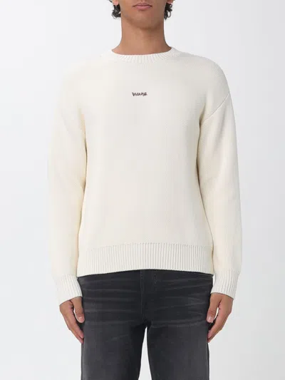 Disclaimer Sweater Men Color Yellow Cream In Neutral