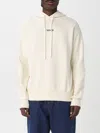 Disclaimer Sweatshirt  Men Color Milk In White