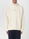 Disclaimer Sweatshirt  Men Color Milk In White