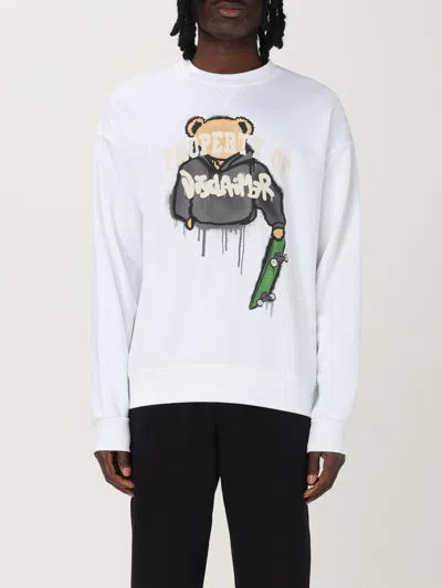 Disclaimer Sweatshirt  Men Color White