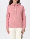Disclaimer Woman Sweatshirt Salmon Pink Size L Cotton In Pink