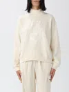 Disclaimer Sweatshirt  Woman Color Milk In White