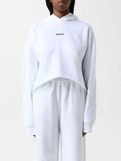 Disclaimer Sweatshirt  Woman Color White