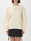 DISCLAIMER SWEATSHIRT DISCLAIMER WOMAN COLOR YELLOW CREAM,415724090