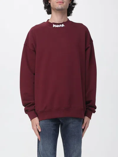 Disclaimer Sweatshirt Men Color Burgundy