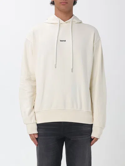Disclaimer Sweatshirt Men Color Yellow Cream