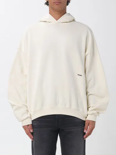 Disclaimer Sweatshirt Men Color Yellow Cream In Neutral