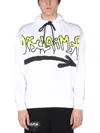 Disclaimer Logo-print Cotton Sweatshirt In White