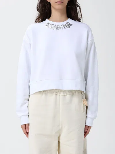Disclaimer Sweatshirt Woman In White