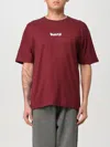 Disclaimer T-shirt  Men Color Burgundy In Burgunderrot