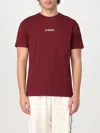 Disclaimer T-shirt  Men Color Burgundy In Burgunderrot