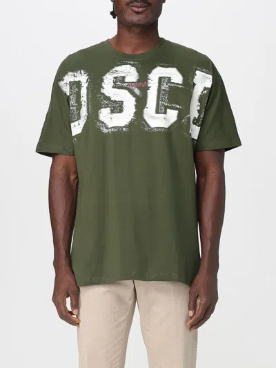 Disclaimer T-shirt  Men Color Military In Green