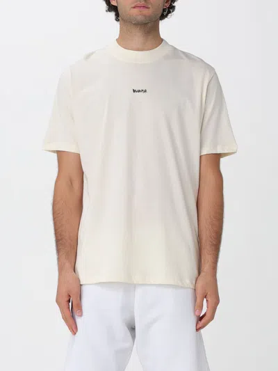 Disclaimer T-shirt  Men Color Milk In Yellow