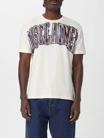 Disclaimer T-shirt  Men Color Milk In Neutral