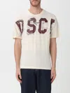 Disclaimer T-shirt  Men Color Milk In White