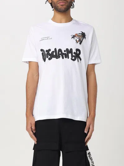Disclaimer T-shirt  Men Color White