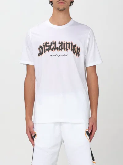 Disclaimer T-shirt  Men Color White