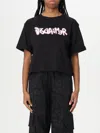Disclaimer T-shirt  Woman Color Black In Black