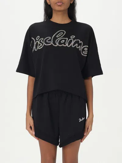 Disclaimer T-shirt  Damen Farbe Schwarz