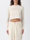 Disclaimer T-shirt  Woman Color Milk In White