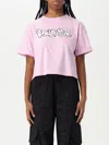 Disclaimer T-shirt  Woman Color Pink