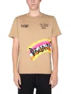 Disclaimer T-shirt With Screen Print In Neutral
