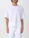 Disclaimer Cotton T-shirt With Logo In White