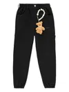 Disclaimer Teddy-bear Charm Track Pants In Black