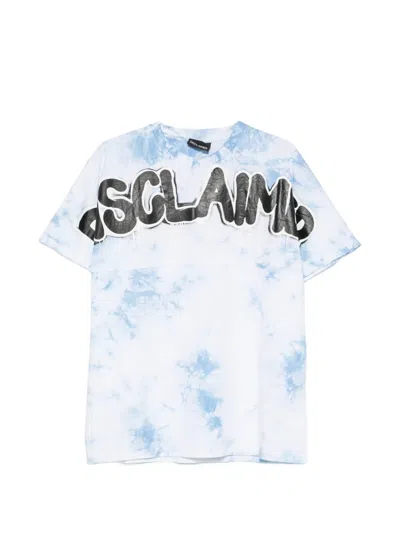 Disclaimer Tie-dye Logo-print T-shirt In White