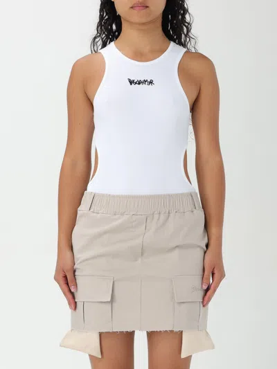 Disclaimer Top  Woman Color White