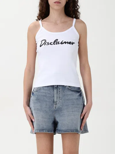 Disclaimer Top  Woman Color White
