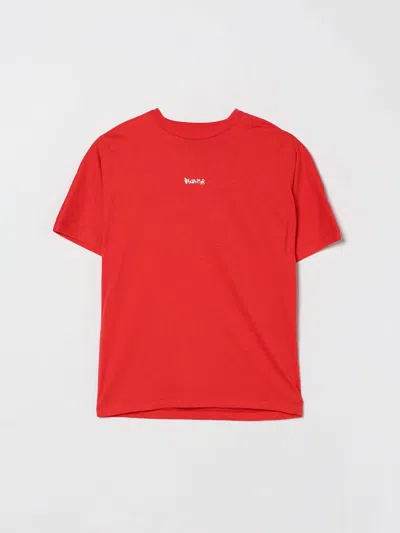 Disclaimer T-shirt Kids Color Coral In Red