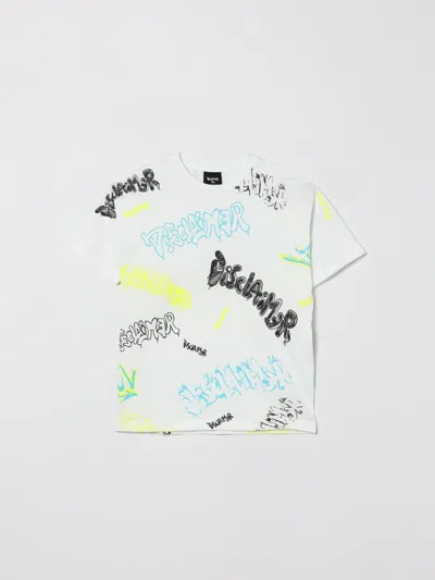 Disclaimer T-shirt Kids Color White
