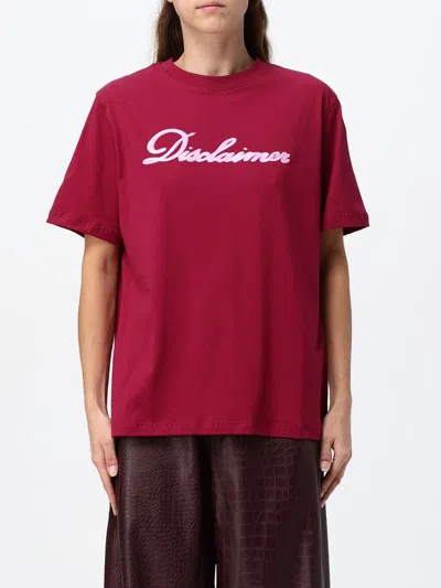 Disclaimer T-shirt Woman Color Burgundy In Red